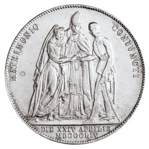 1 Gulden Franz-Joseph I. Vermählung mit Elisabeth