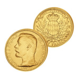 Monaco 100 Francs 1891-1904 - Goldmünze Fürst Albert I.