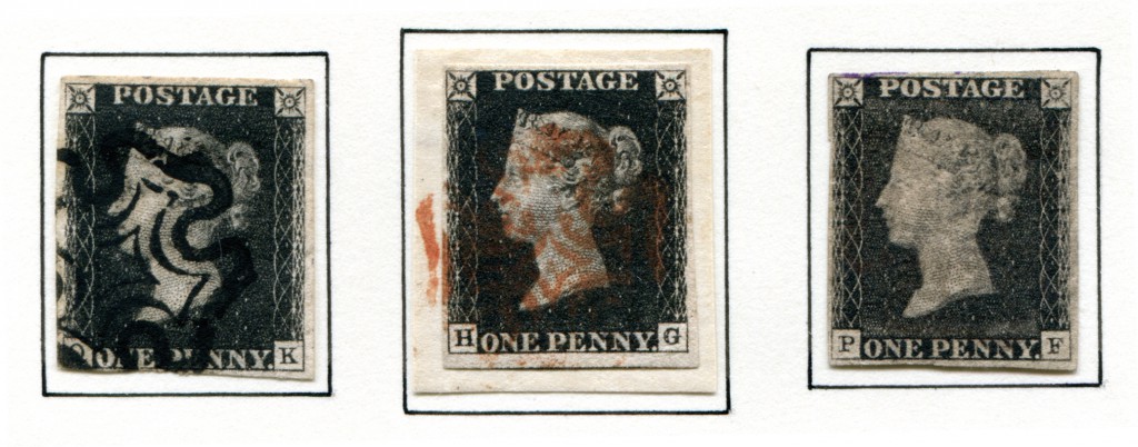 One Penny Black - Großbritannien Mi.Nr. 1 (Schwarzer Malteser, Roter Malteser, ungestempelt)