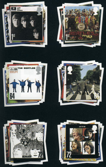 Großbritannien Mi.Nr. 2474 – 2479 50 Jahre Popgruppe „The Beatles“