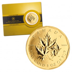 Kanada 200 Dollars 2007 Super Maple, 999,99er Gold, 31,103 Gramm (1 Unze), Ø 30,1mm