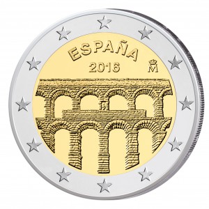 Spanien 2 Euro-Gedenkmünze 2016 – Altstadt und Aquädukt von Segovia