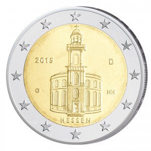 BRD 2 Euro-Gedenkmünze 2015 „Hessen - Frankfurter Paulskirche“