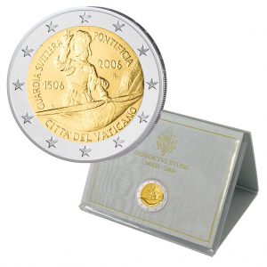 Vatikan 2 Euro-Gedenkmünze 2006 "500 Jahre Schweizer Garde"