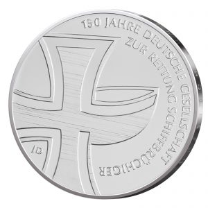 Motivseite der Münze BRD 10 Euro 2015 150 Jahre Deutsche Gesellschaft zur Rettung Schiffbrüchiger, Jaeger-Nr. 597