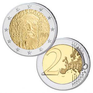 Finnland 2 Euro-Gedenkmünze 2013 125. Geburtstag Frans Eemil Sillanpää 