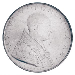Paul VI. - Portraitseite der Vatikan 500 Lire 1963