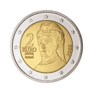 Österreich 2 Euro-Kursmünze ab 2002 Berta von Suttner