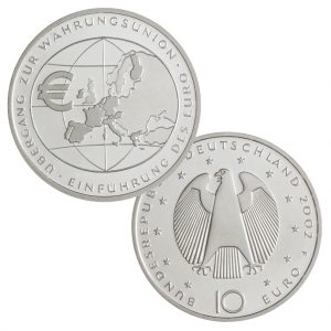 BRD 10 Euro 2002 Einführung des Euro - Übergang zur Währungsunion