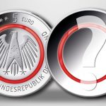 BRD 5 Euro 2017 mit rotem Polymerring, Beispielbild - Motiv steht noch nicht fest