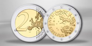 Finnland 2 Euro Gedenkmünze 2015 "150. Geburtstag Sibelius"