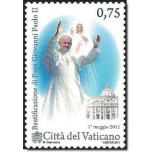Vatikan Mi.Nr. 1699 postfrisch, Seligsprechung Papst Johannes Paul II. (erschienen am 12. April 2011)