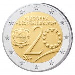 Andorras erste 2 Euro-Gedenkmünze - 2014 „20. Jahrestag Beitritt zum Europarat“