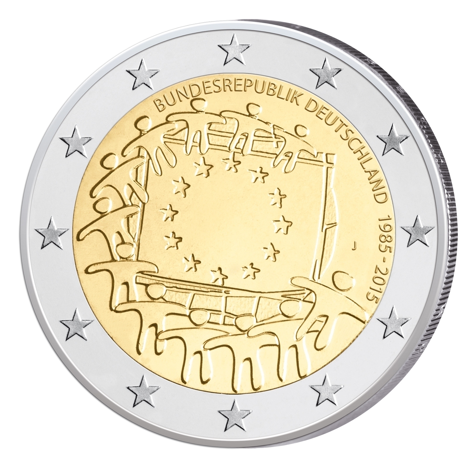 2-Euro-Gemeinschaftsausgabe-2015-Europaflagge-Deutschland › Primus