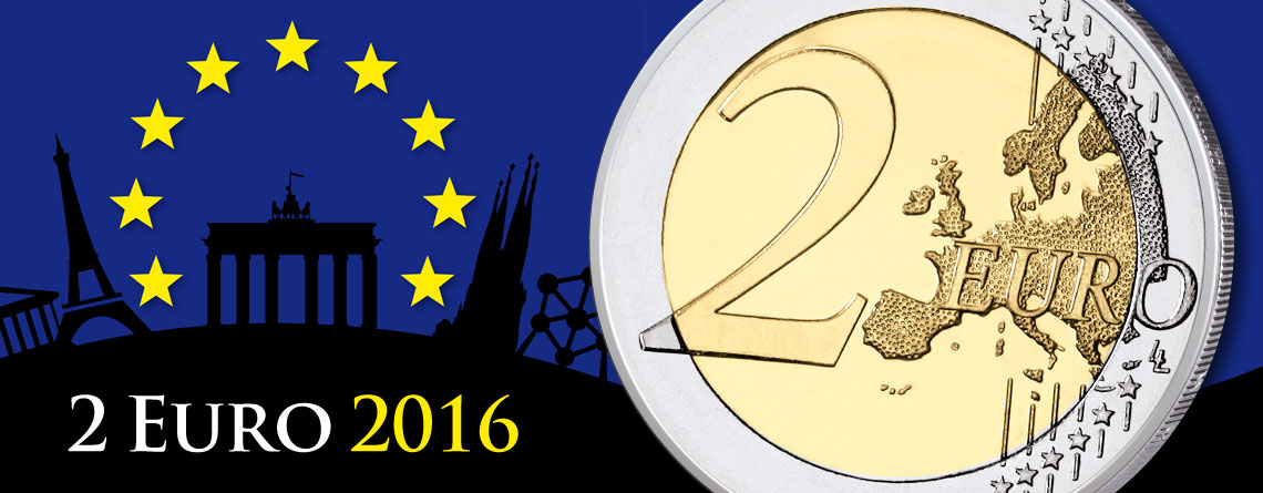 2 Euro Gedenkmünzen 2016 – Münzbilder und Informationen