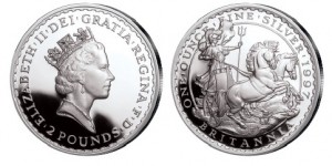 Großbritannien Britannia 1 Unze Silber 1997