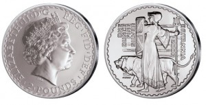 Großbritannien Britannia 1 Unze Silber 2001