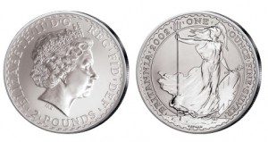Großbritannien Britannia 1 Unze Silber 2002