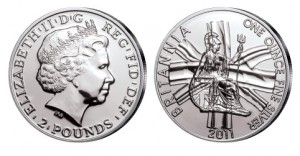 Großbritannien Britannia 1 Unze Silber 2011