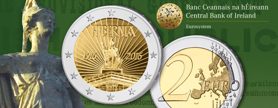 Irland 2 Euro-Gedenkmünze 2016 „100. Jahrestag des Osteraufstandes & Proklamation der Republik 1916“ – Ausgaben und Auflagen