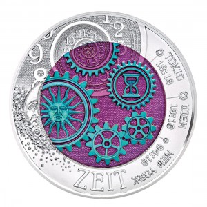 Österreich 25 Euro Silber Niob 2016 „Die Zeit“