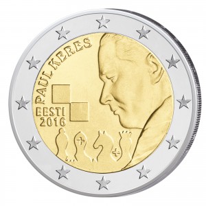Estland 2 Euro-Gedenkmünze 2016 „100. Geburtstag von Paul Keres