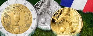 Frankreich 2016 – Gedenkmünzen des Gastgebers zum Fußball-Ereignis des Jahres