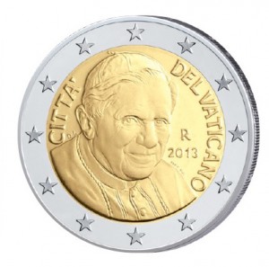 2 Euro-Kursmünze 2006-2013 Papst Benedikt XVI.