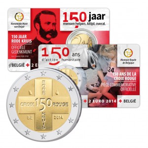 Belgien 2 Euro-Gedenkmünze 2014 in CoinCard