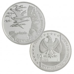 Silbermünze 10 Euro 2004 Deutschland Nationalparke Wattenmeer