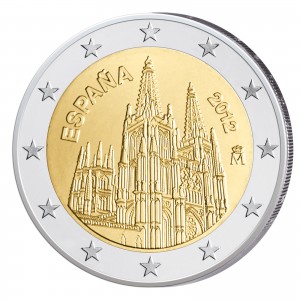 Spanien 2 Euro-Gedenkmünze 2012 - Gotische Kathedrale von Burgos
