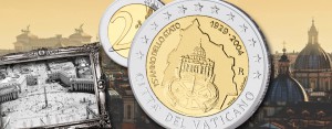 Münze 2 Euro 2004, Vatikan in seiner heutigen Form wird mit Unterzeichnung der Lateranverträge gegründet