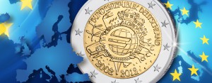 Die 2 Euro-Gemeinschaftsausgabe 2012 10 Jahre Euro-Bargeld - 2 Euro-Gemeinschaftsausgaben im Focus