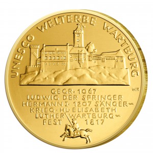 BRD 100 Euro 2011 UNESCO Weltkulturerbe - Wartburg