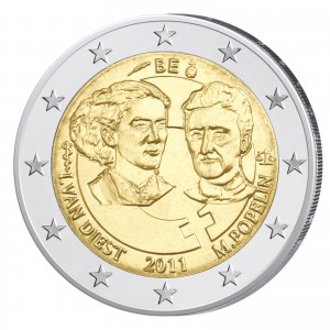 Belgien 2 Euro-Gedenkmünze 2011 100. Jahrestag des Internationalen Frauentages