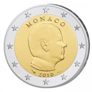 Monaco 2 Euro 2010 Polierte Platte Fürst Albert II.