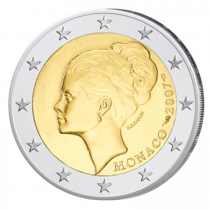 Monaco 2 Euro-Gedenkmünze 2007 25. Todestag Gracia Patricia