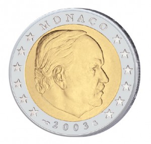 Monaco 2 Euro-Kursmünze 2003 Fürst Rainier III.