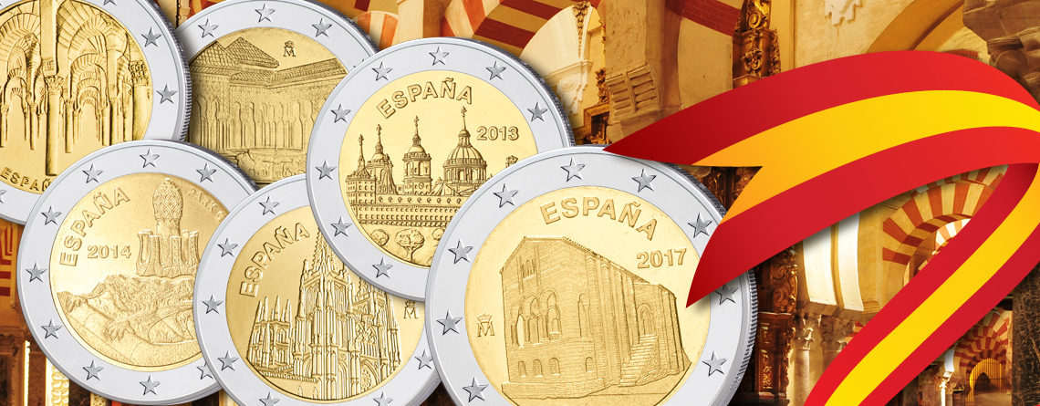 Spaniens 2 Euro-Gedenkmünzen der UNESCO-Serie, ein Überblick