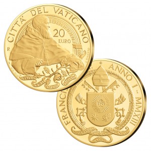 Vatikan 20 Euro 2013 „Päpste der Renaissance: Julius II., 917er Gold, 6g, Ø 21mm, PP, Auflage 2.300