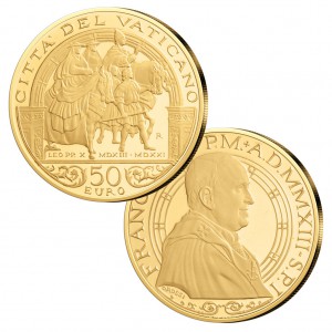 Goldmünze 50 Euro 2013 Vatikan Leo X - Papst der Renaissance