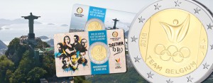 Belgien 2 Euro-Gedenkmünze 2016 „Olympische Spiele 2016 Rio de Janeiro, Team Belgien“ – Ausgaben und Auflagen