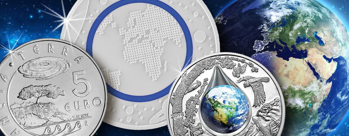 „Tag der Erde“ („Earth Day“) – unser Planet Erde als numismatisches Thema