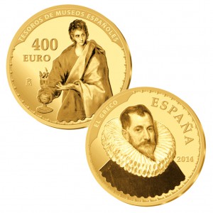 Spanien 400 Euro 2014, 999er Gold, 27 Gramm, Ø 38mm, PP, im Original-Etui mit Echtheitszertifikat, Auflage: 2.000