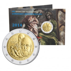 Griechenland 2 Euro-Gedenkmünze 2014 "400. Todestag El Greco", st im Blister (Auflage 7.500)