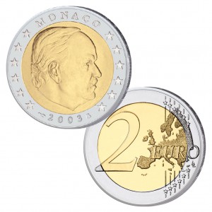 Monaco 2 Euro-Kursmünze 2003 Rainier III.