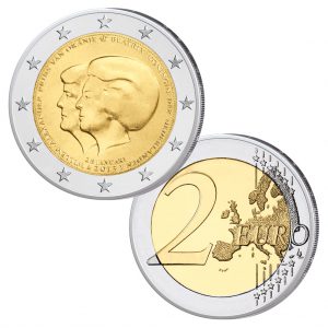 Gedenkmünze 2 Euro 2013 Niederlande Thronwechsel