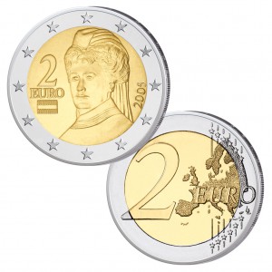 Österreich 2 Euro-Kursmünze