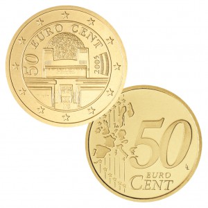 Österreich 50 Cent Kursmünze "Ausstellungsgebäude der Wiener Secession"