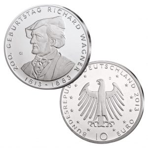 Münze 10 Euro 2013 BRD, 200. Geburtstag Richard Wagner